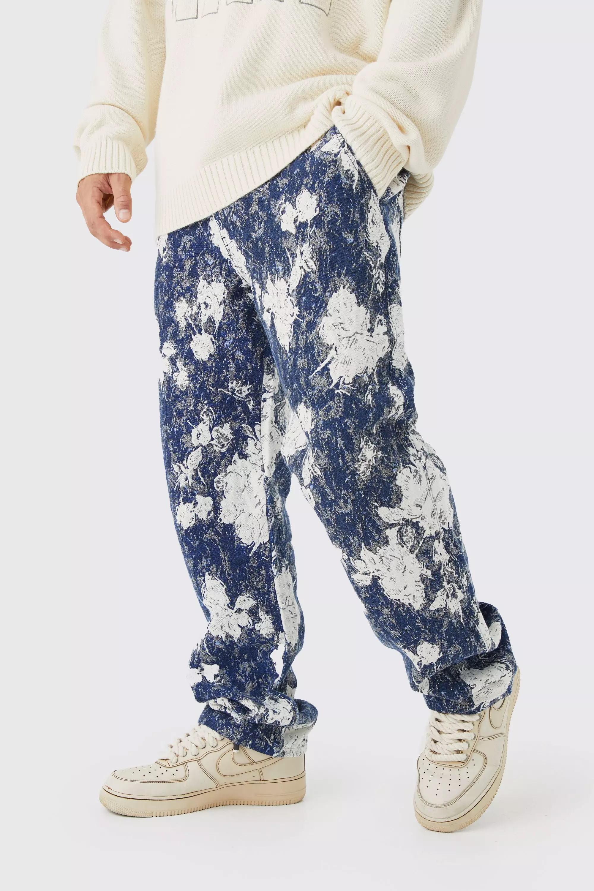 Off white tapestry pants sales